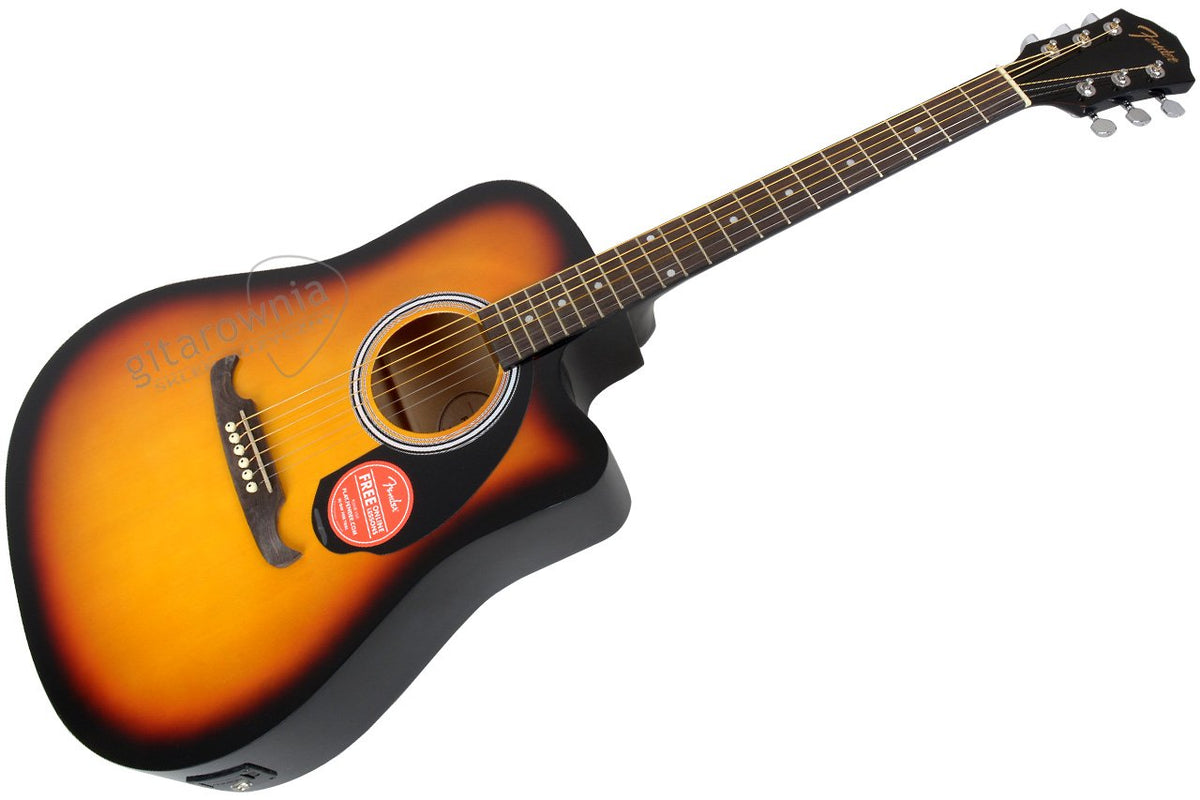 Fender FA-125CE Acoustic Electric Guitar SB acoustic guitar — 5