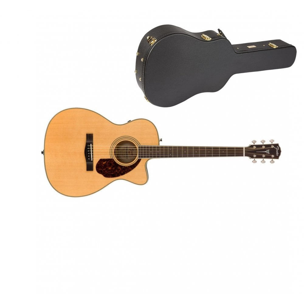 Fender Paramount PM-3CE Standard Acoustic-Electric Guitar with Case — 2