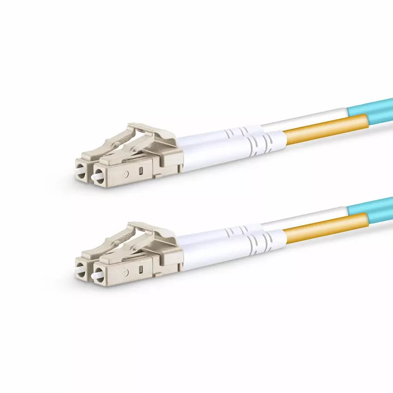 FS.COM 10m 33ft LC UPC to LC UPC Duplex OM3 Multimode PVC OFNR 2.0mm — 2
