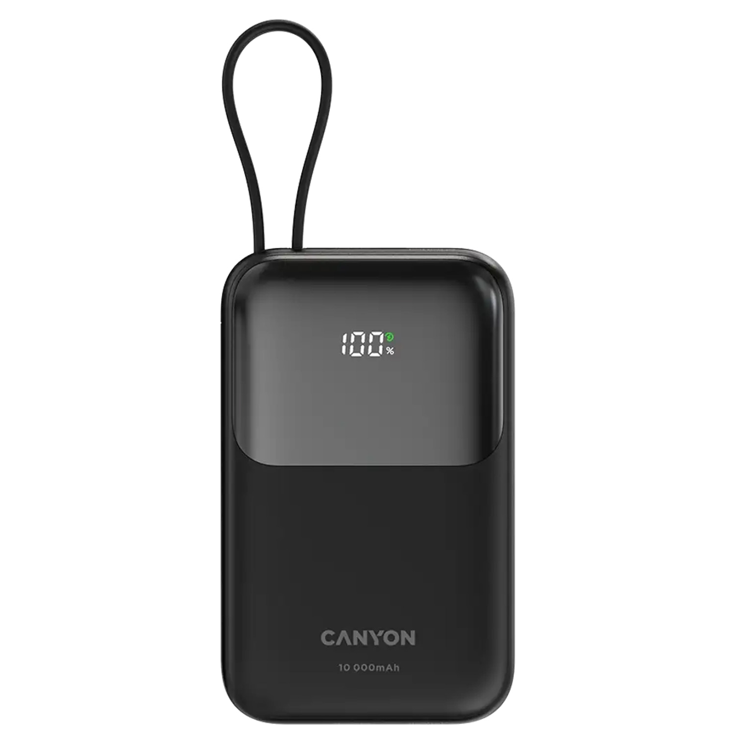 Power bank CANYON OnPower 101 10000mAh Bulit-in Cable PD 22 W CNS-CPB101BK