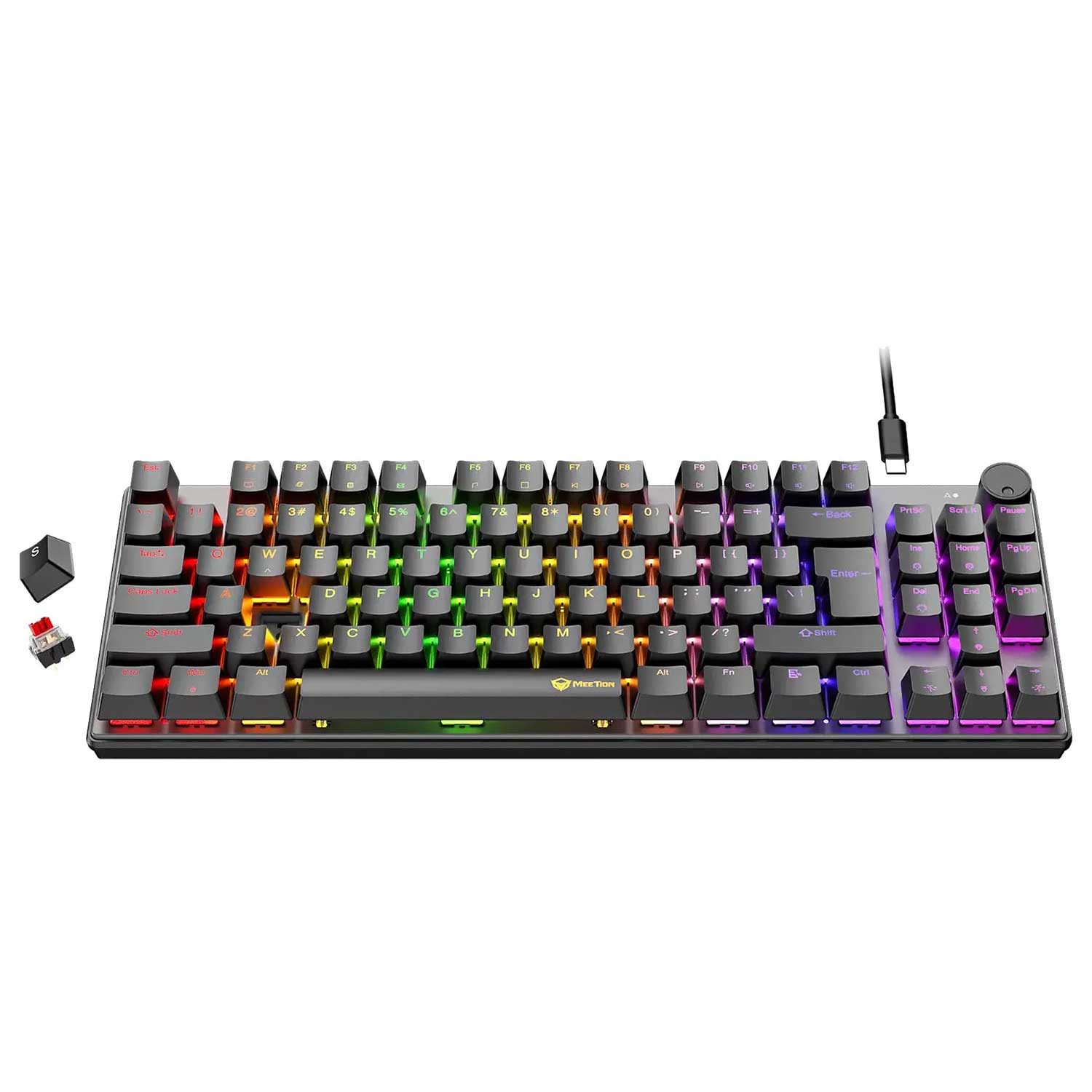 Keyboard MEETION 80% Hot-swap Wired Mechanical RGB Gaming RU MT- Pro MT-MK008 — 4