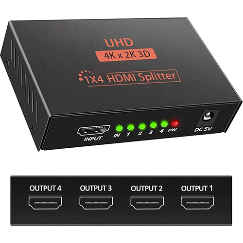 Bajeal HDMI 1.4 1080P 4 port Splitter EU Plug — 5