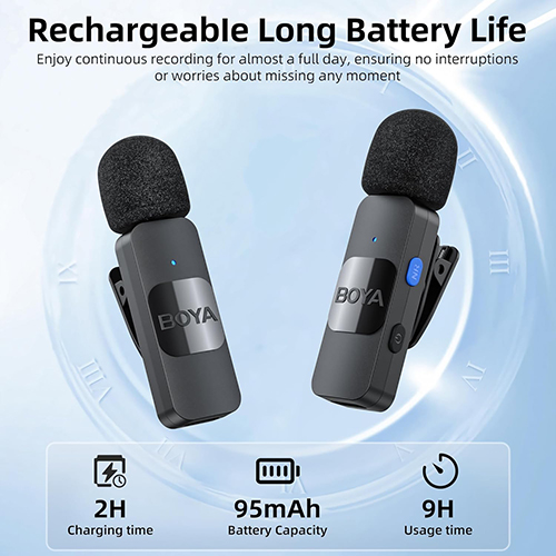 BOYA BY-V Wireless Lavalier Microphone for Android — 2
