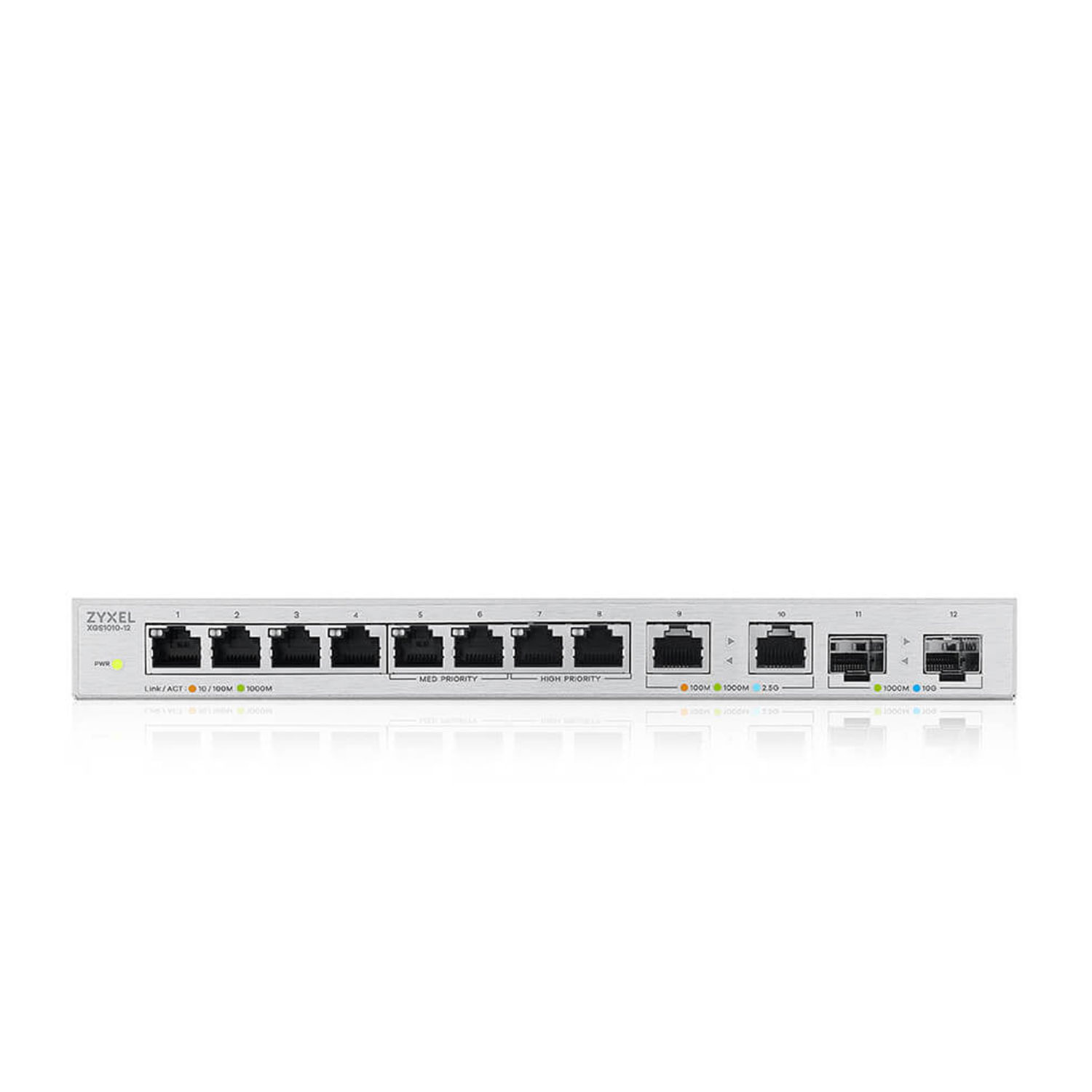 Network switch ZYXEL XGS-1010-12 Multi-Gigabit 8xRJ-45 2xRJ-45 2xSFP+ XGS-1010-12 — 4