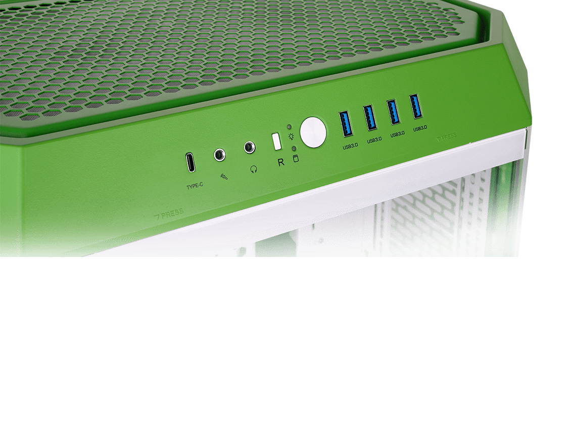 Thermaltake Tower 600 Light-Year Mid Tower Chassis CA-1Z1-00MOWN-00 Big Gaming Case — 4