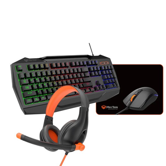 Keyboard MEETION Keyboard Mouse and Headset Witch Mouse Pad Gaming Kit RU MT-C490 — 2