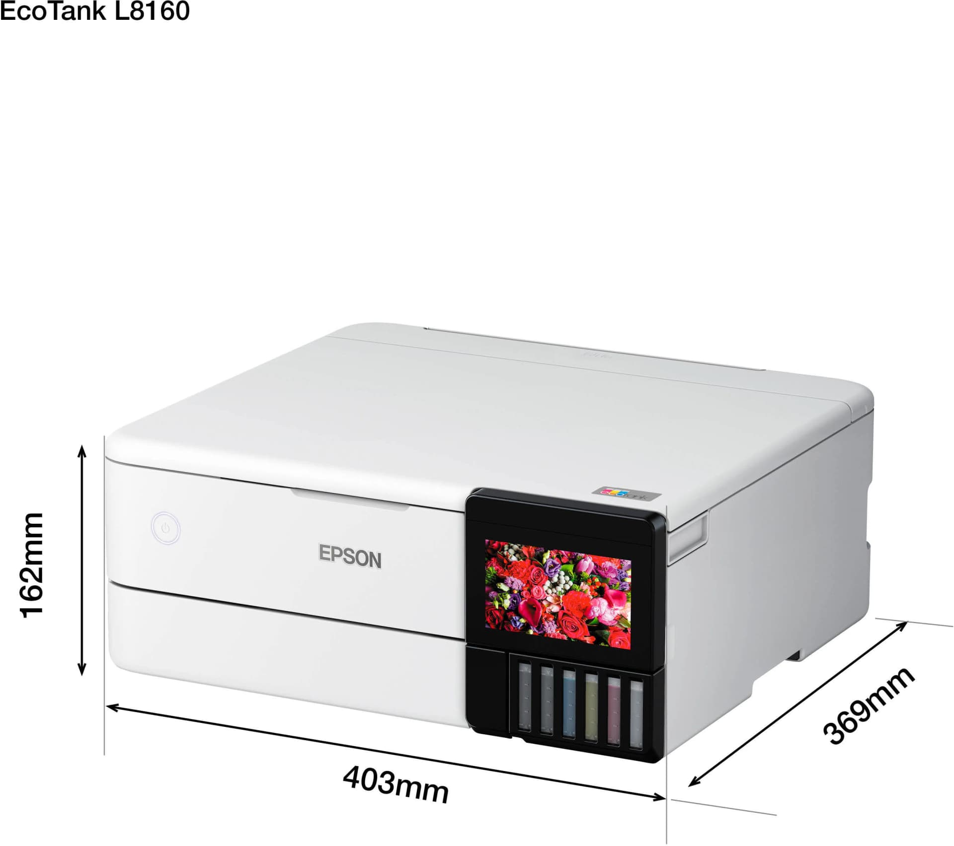 Epson EcoTank L8160 A4+ 6 Coulors WiFi Multifuncional Printer with CD DVD Print — 6