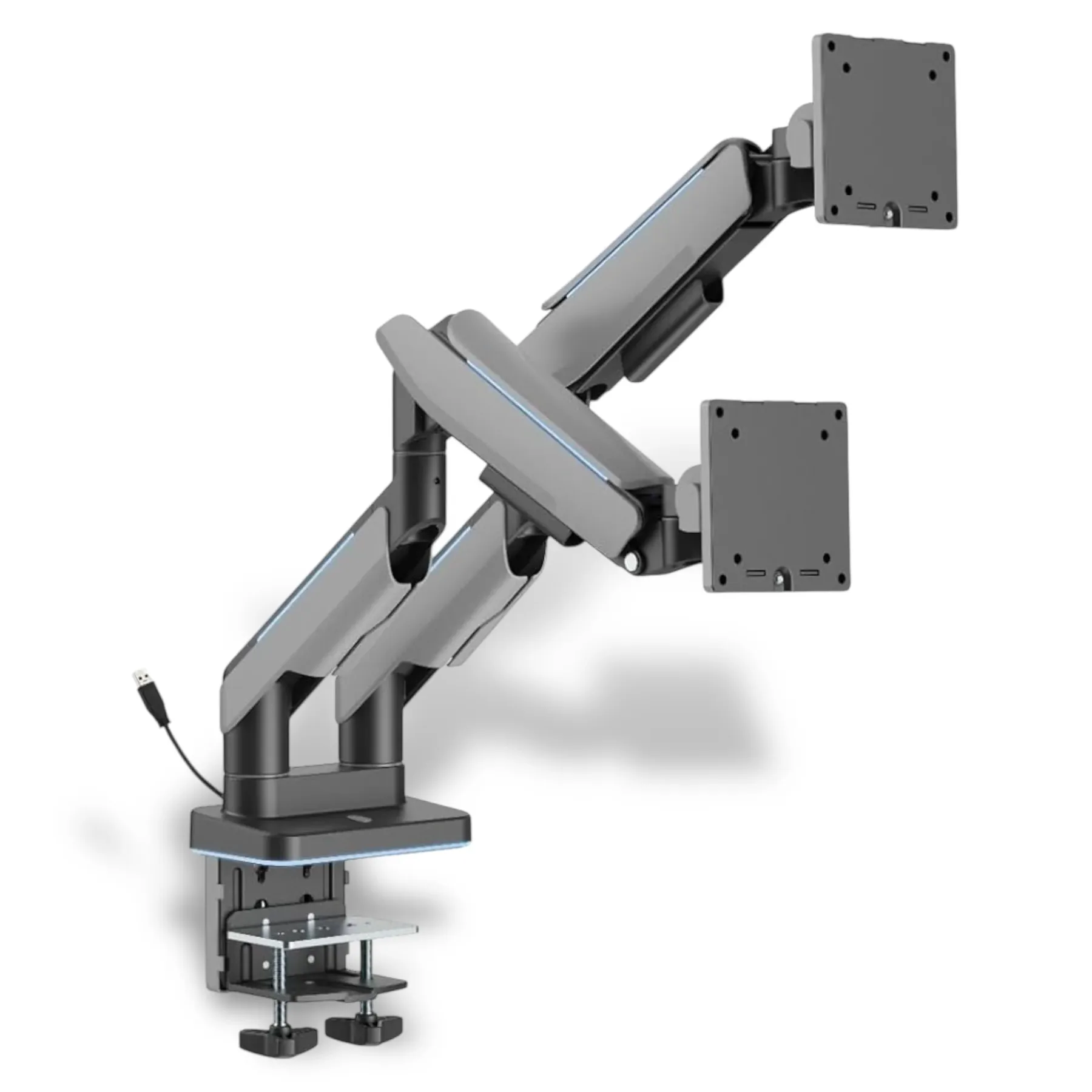 GamerTek Pivot Dual RGB Monitor Arm