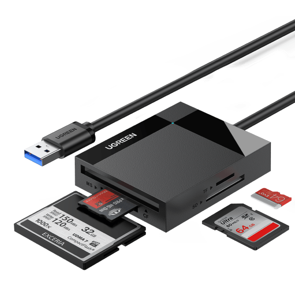 UGREEN Card Reader 50cm 30333 External USB 3.0 All-in-One Card Reader — 2
