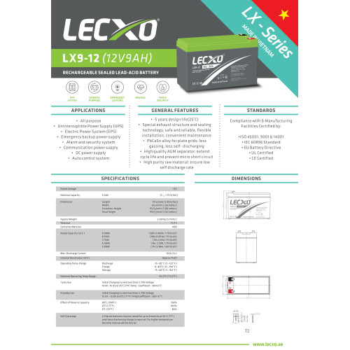 UPS battery Enot 12V 9Ah — 3