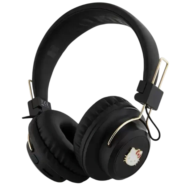 Hello Kitty Bluetooth Headphones Metal Logo Round Shape — 2