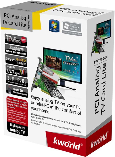 Kworld PCI-E Hybrid TV Card PE-360-D Digital TV-TUNER FM Radio — 2