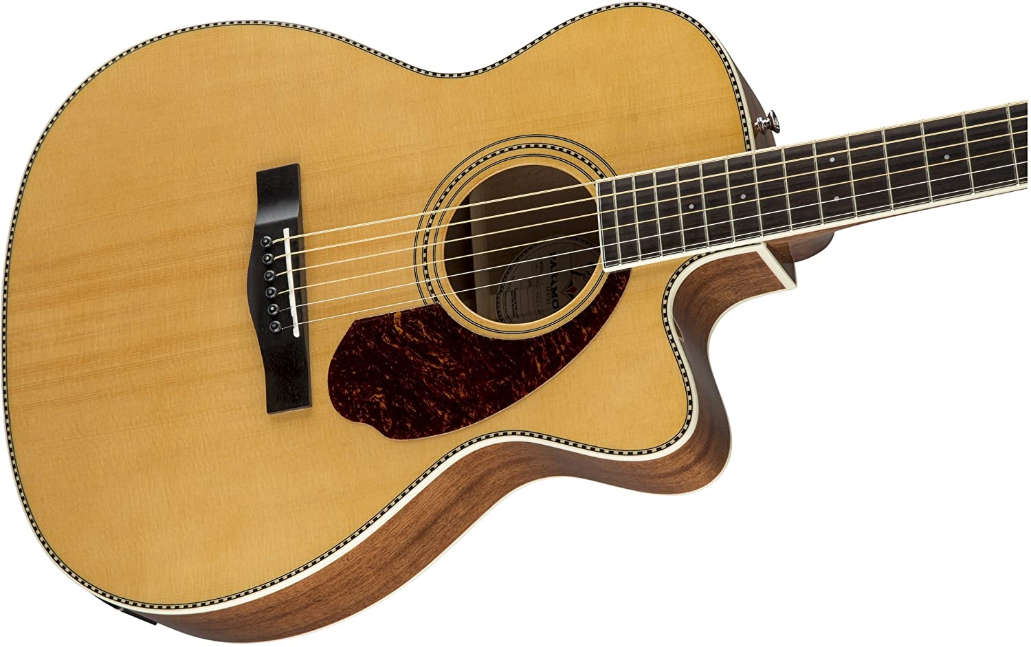 Fender Paramount PM-3CE Standard Acoustic-Electric Guitar with Case — 4