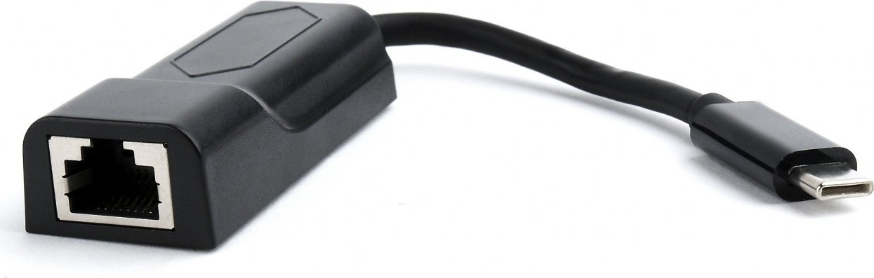 Gembird A-CM-LAN-01 USB-A to USB-C to 10 100 1000 LAN Adapter
