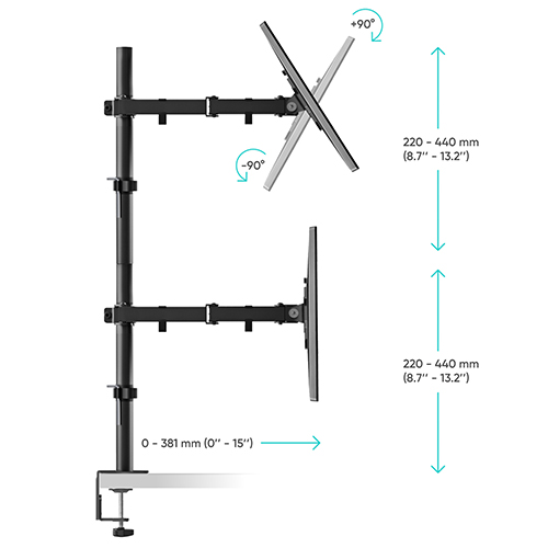 ONKRON D421E Monitor Holder 13 -32 — 2