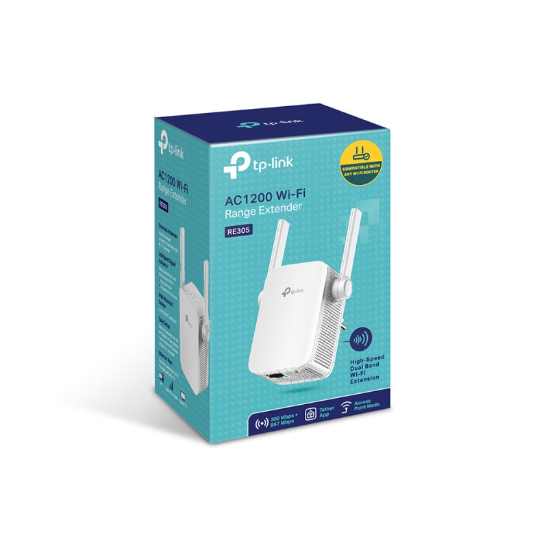 Router WiFi Range Extender TP-Link AC1200 RE305 — 2