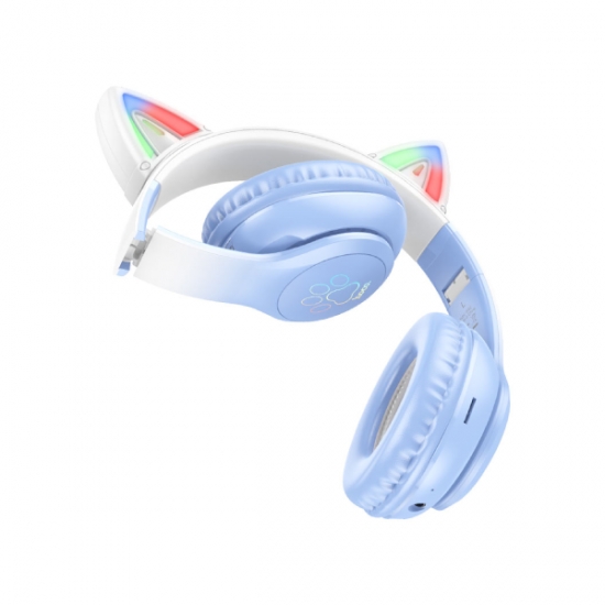 Hoco W42 Cat Ears Bluetooth Headphone Crystal — 3