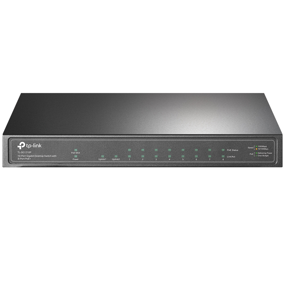 Tp-Link TL-SG1210P 10 100 1000 8 port steel case8port POE+
