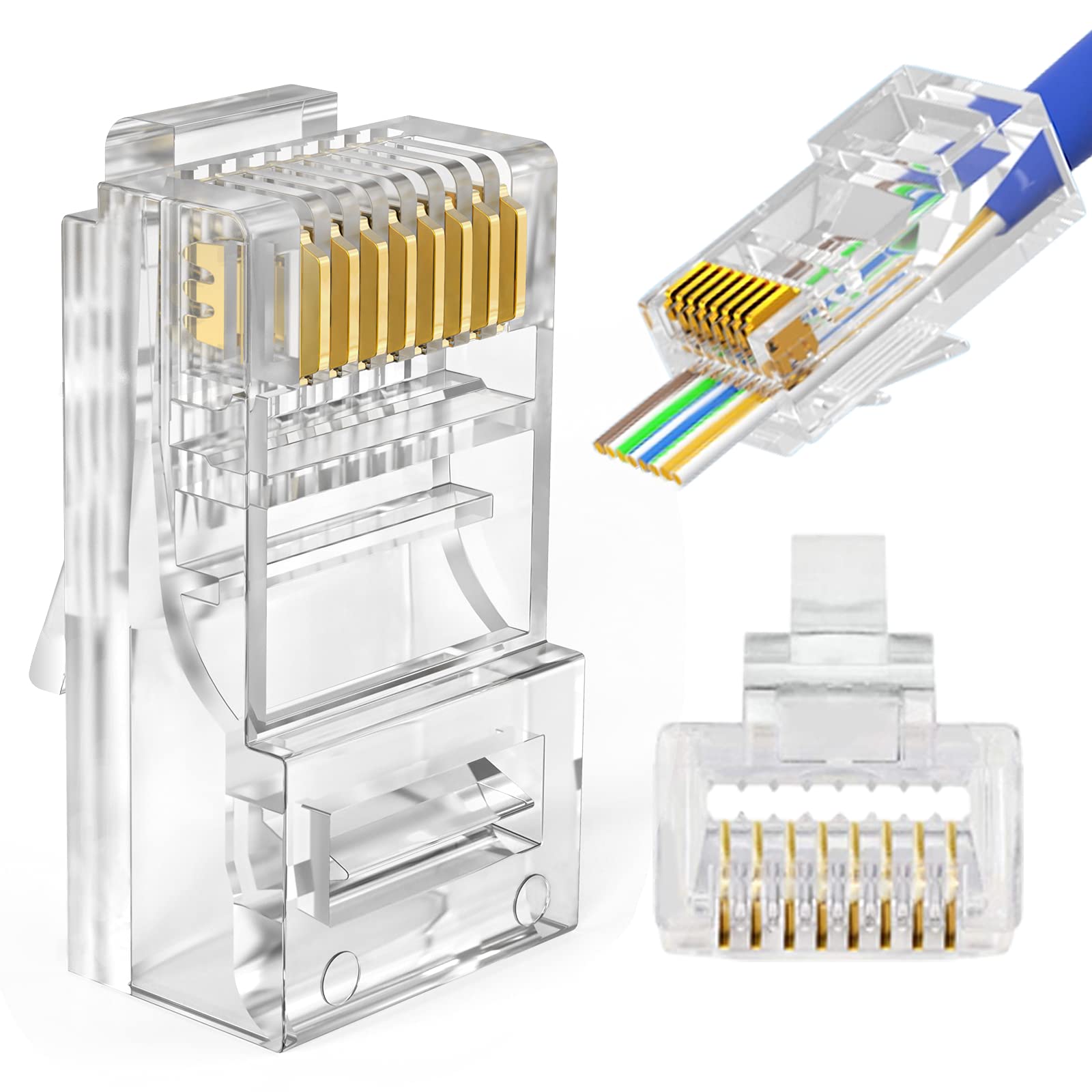 Pack of 5e network RJ45 connectors — 2