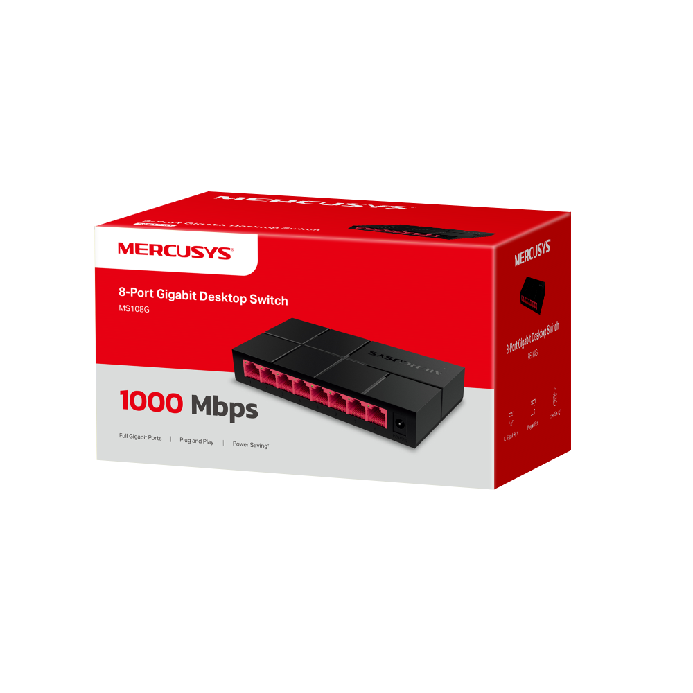 Mercusys 8-Ports 10 100 ps Unmanaged Switch MS108G — 2