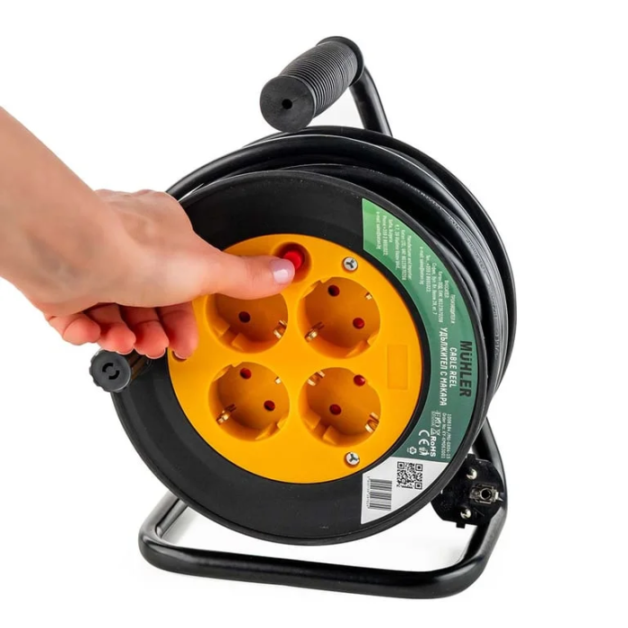 Muhler Cable Reel with 4 Sockets 1006184 — 6