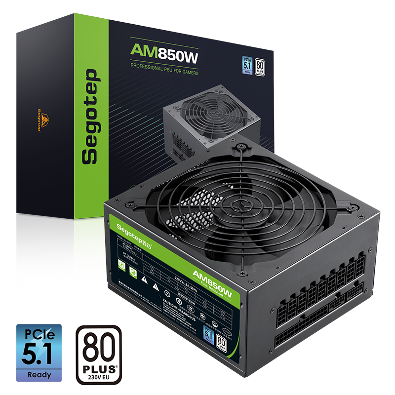 Power supply Segotep AM850W PCIe 5.1 80+ Active PFC — 6