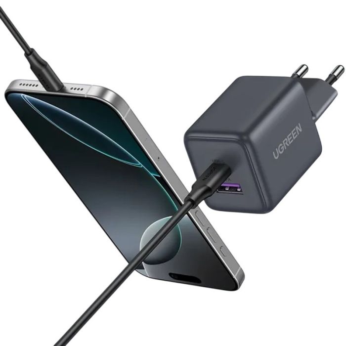 Fast charger UGREEN 2 Port GaN EU 65015 30W — 2