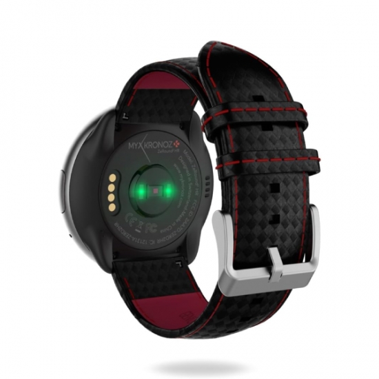 MyKronoz Smart Watch ZeRound 2 HR Premium Carbon Band — 5
