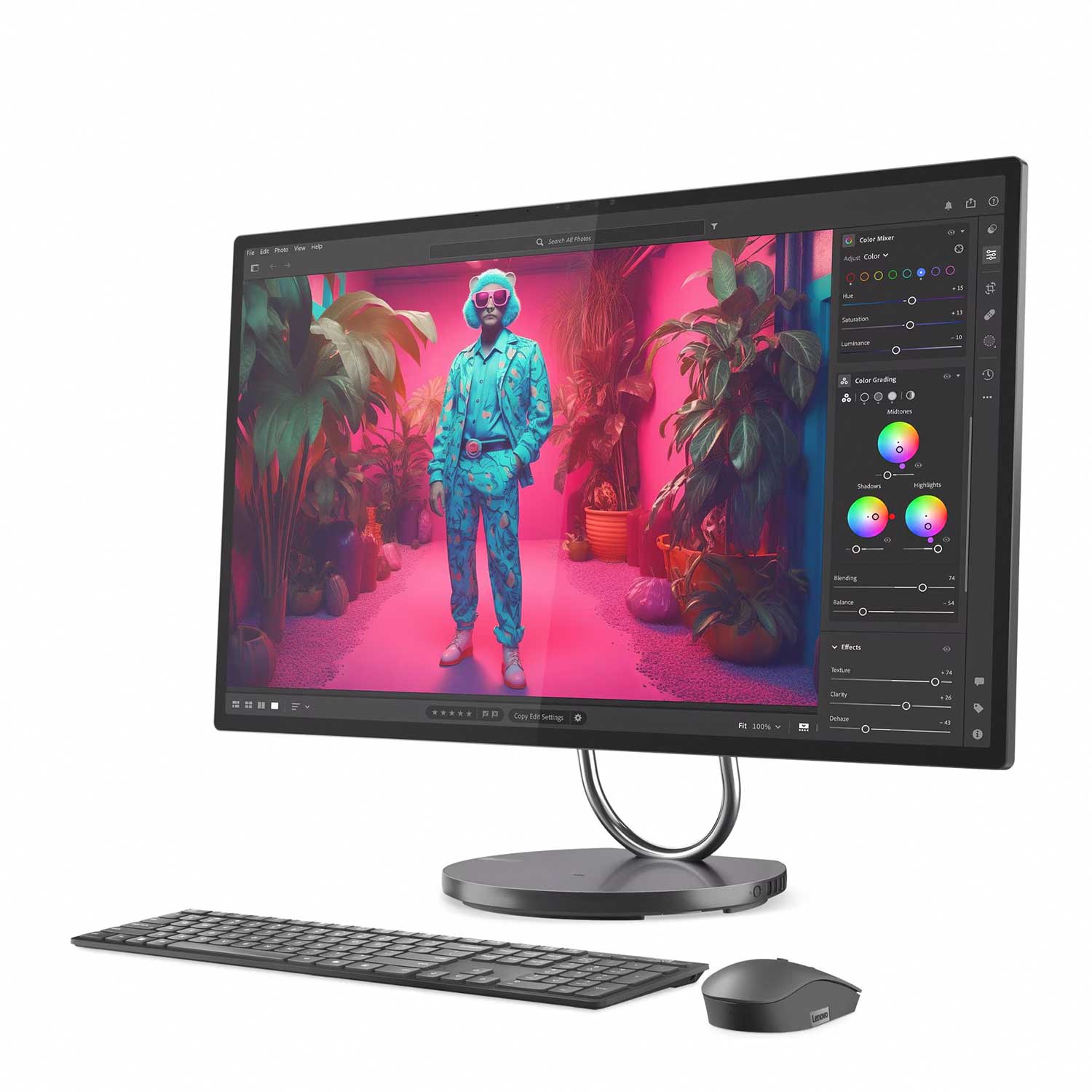 All-in-one desktop Lenovo Yoga AIO 32ILL10 Ultra 7-258V 31 UHD RTX4050- W11H Storm F0HX001FRU — 5