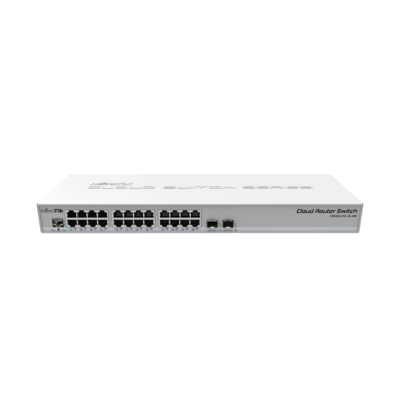 Gbt. LAN Router Switch MikroTik CRS326- -2S+RM CRS326-24G-2S — 2