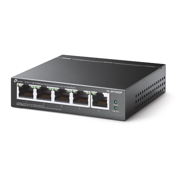 Коммутатор TP-Link TL-SF1005P на 5 портов Fast Ethernet с 4 PoE+ — 2