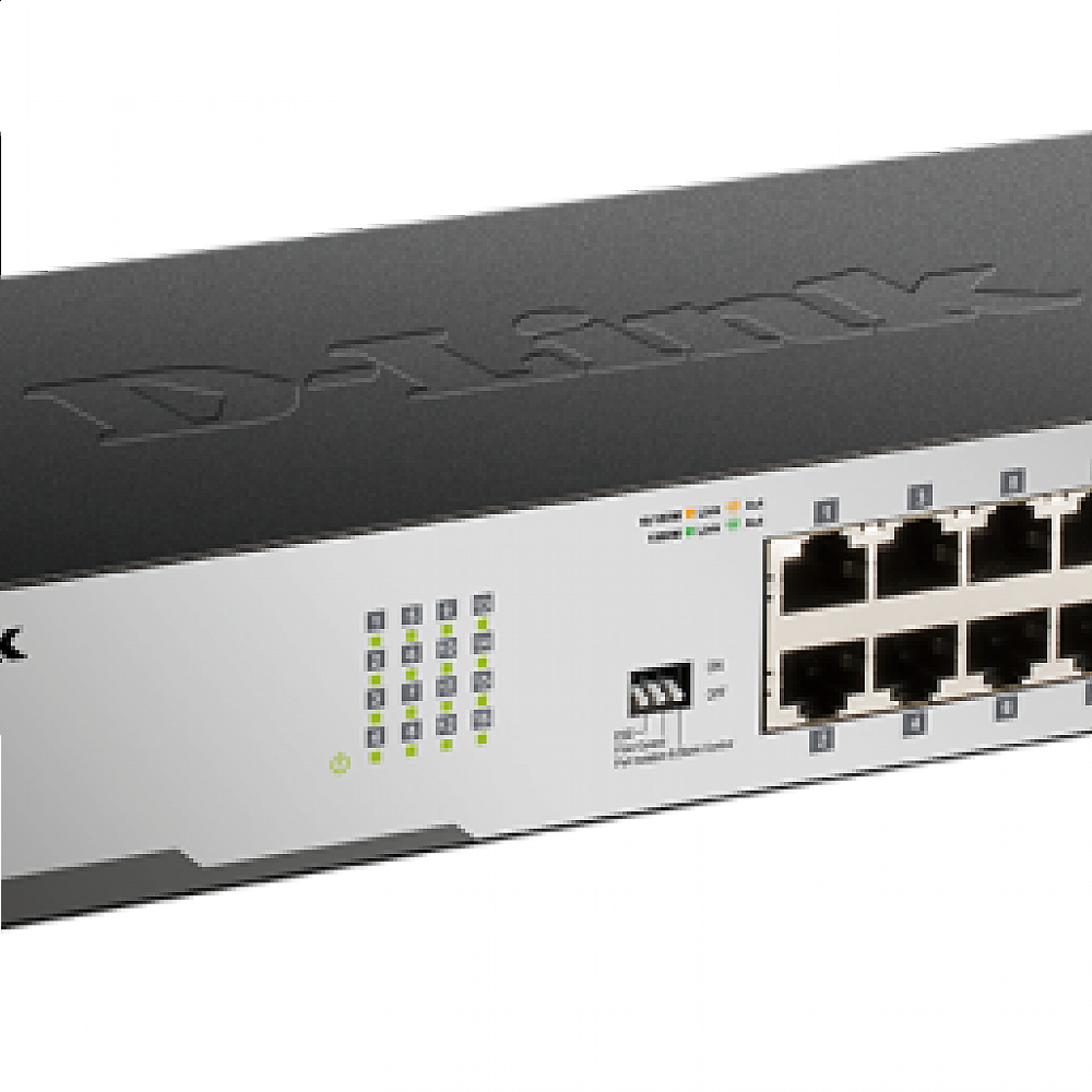 D-link DGS-1016D 10 100 1000 16 port steel case — 3