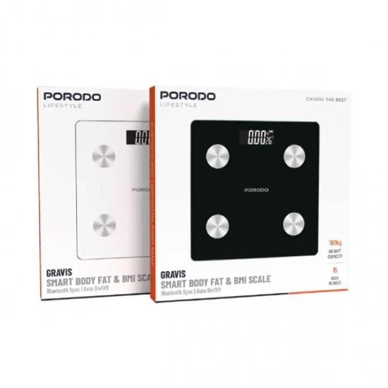 Porodo Gravis LifeStyle Smart Body Fat Scale 30x30x2.5 — 2