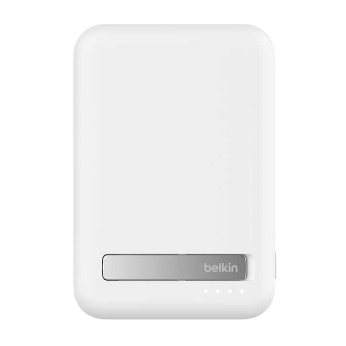 Belkin 10K Qi2 MagSafe Power Bank with Kickstand BPD008BTWH — 2