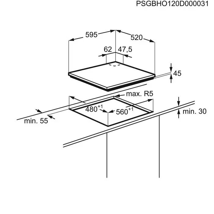 KGG6456K Gas Hob — 20