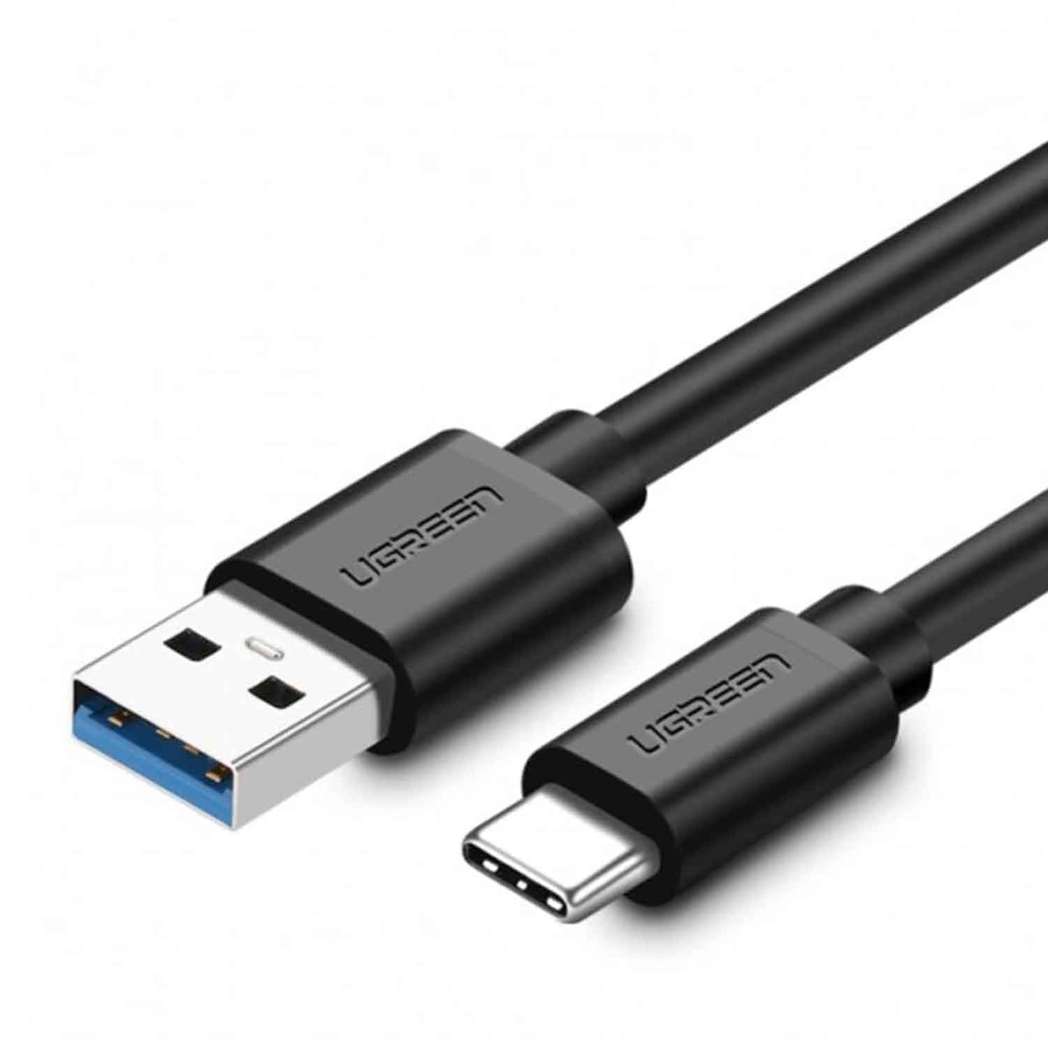 Cable UGREEN USB-A to USB-C Nickel Plating BK 20884