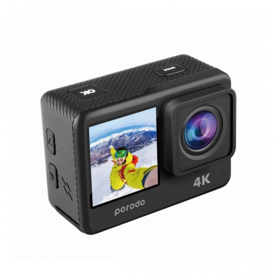 Porodo Lifestyle Waterproof 4K Action Camera 900mAh PD-4KACAM-BK — 2