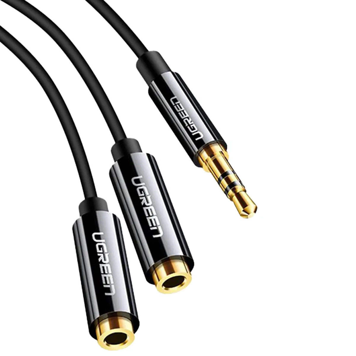 UGreen 20816 Plated 3.5mm audio cable - adapter 4pin to 2x 3pin — 4