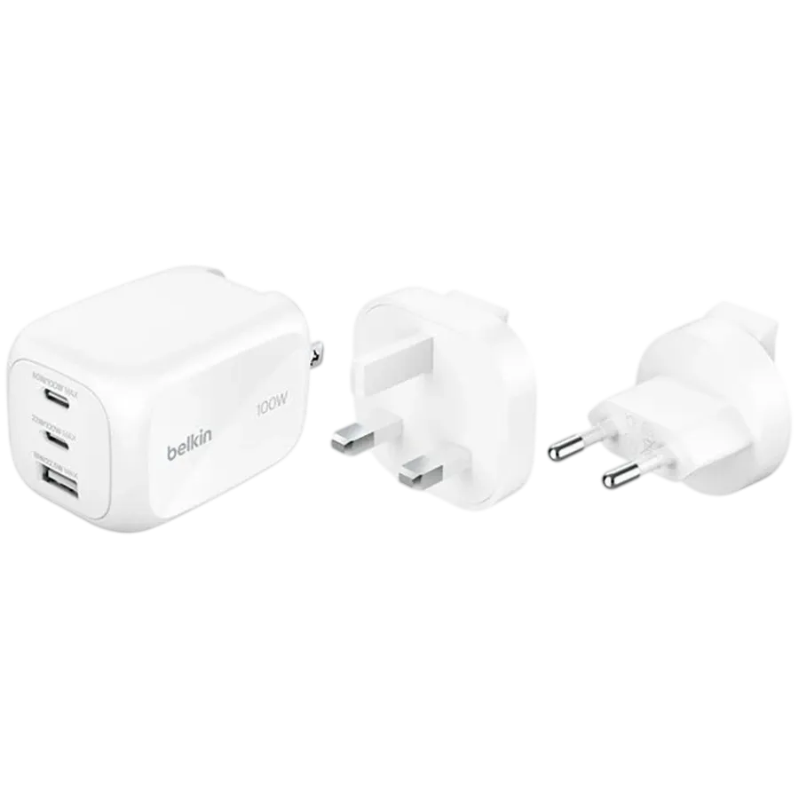 BELKIN Power Adapter 3*USB USB-C USB Type-A 100W — 2