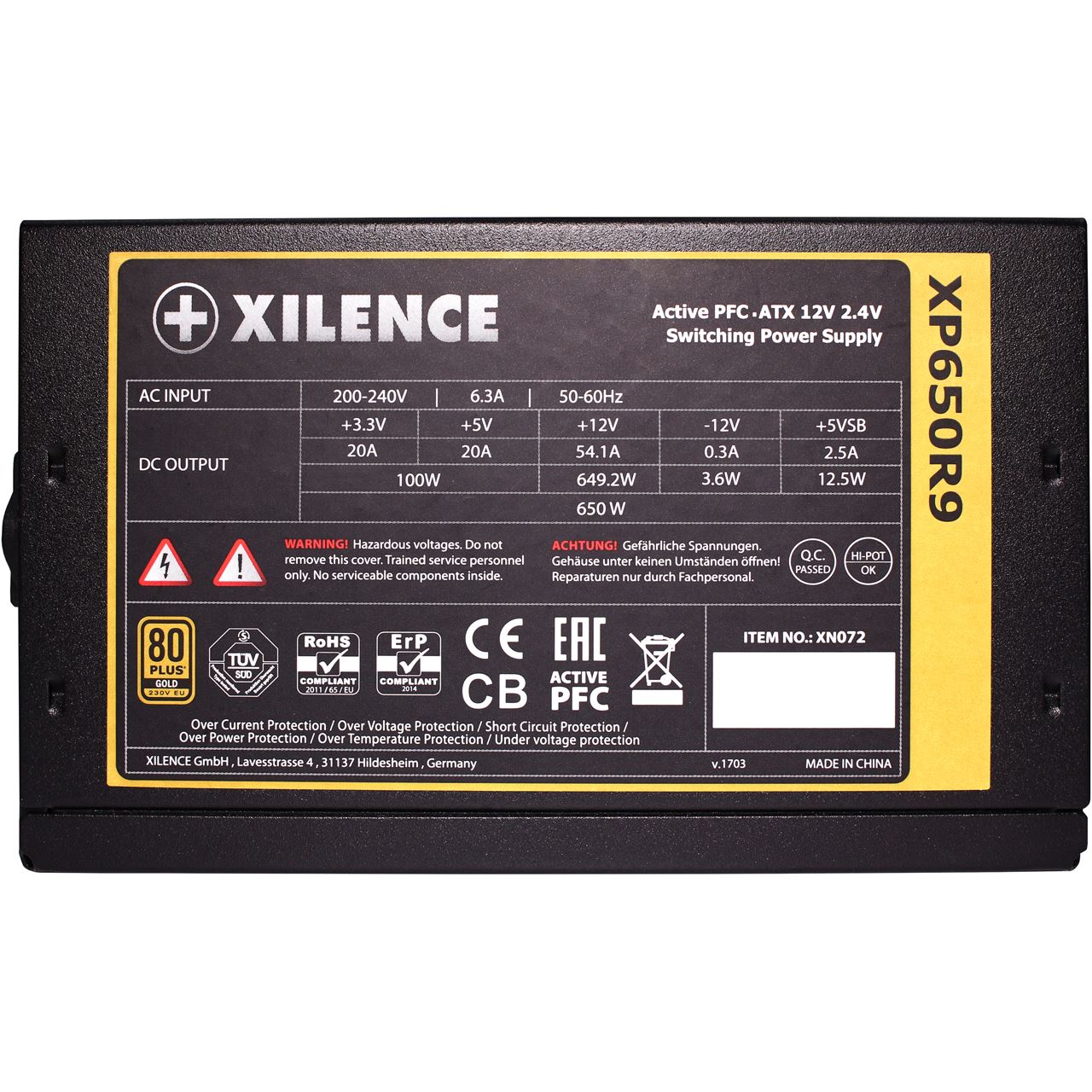 Սնուցման բլոկ XILENCE XP1050MR9 Modular XN176 80+ GoldFull Modular — 4