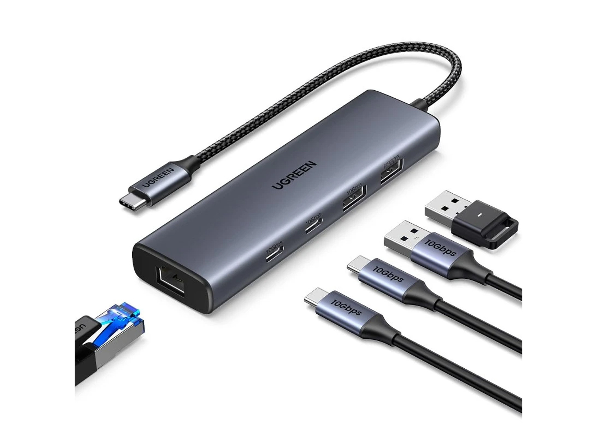 Хаб UGREEN HUB 6-in-1 USB-C — 3
