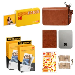 Portable Photo Printer KODAK Mini 2 Retro P210RY 2.1x3.4 60 Sheets Gift Bundle — 2