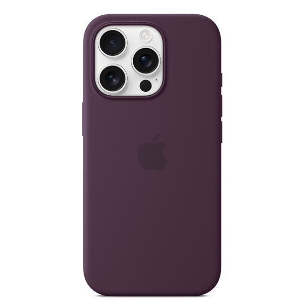 Case iPhone 16 Pro Max Silicone Case with MagSafe Plum — 3