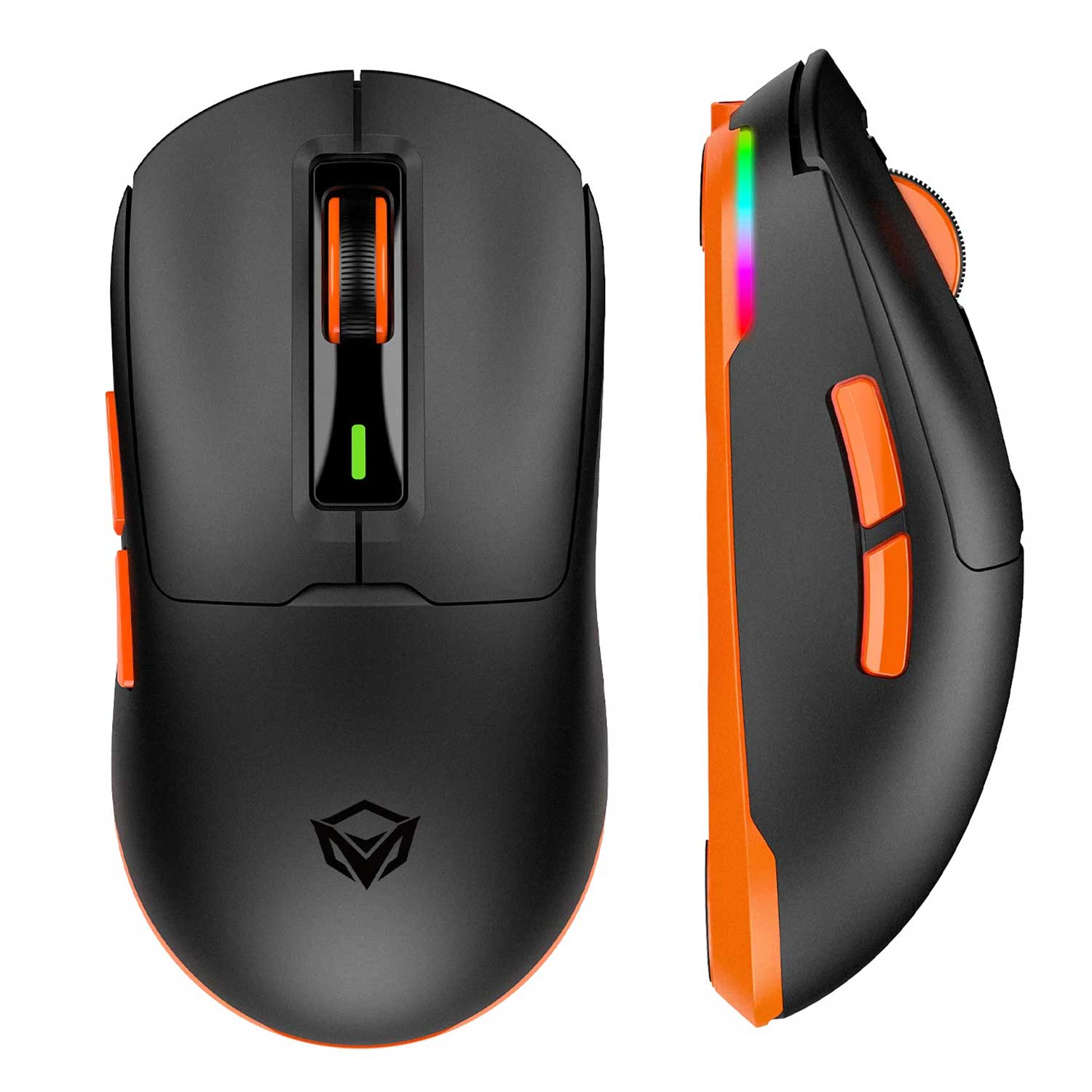 Mouse MEETION Tri-Mode Wrls+BT RGB Gaming Dark Flame Air GW24 — 2
