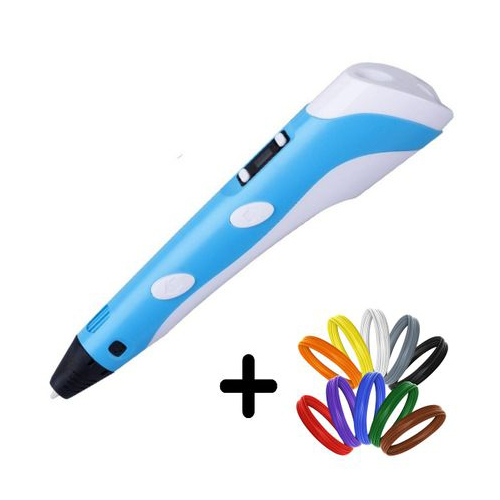 3D tpagrman pen 3D QY801 5m*10 Colors Pla filament — 5