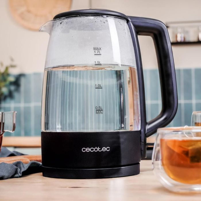 Cecotec 00169 Borosilicate glass kettle ThermoSense 320 1.7L 2200W — 4