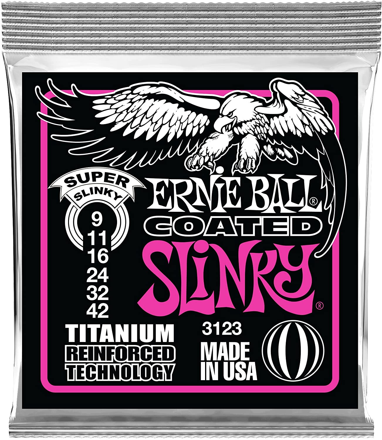 Ernie Ball 3123 Coated Electric RPS Super Slinky Set .009 - .042 — 2