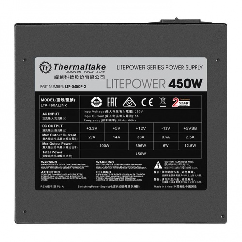 Power Supply Thermaltake Litepower Non Modular 450W — 2