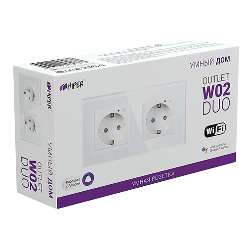 HIPER Smart panel socket WiFi Duo - OW02 — 3