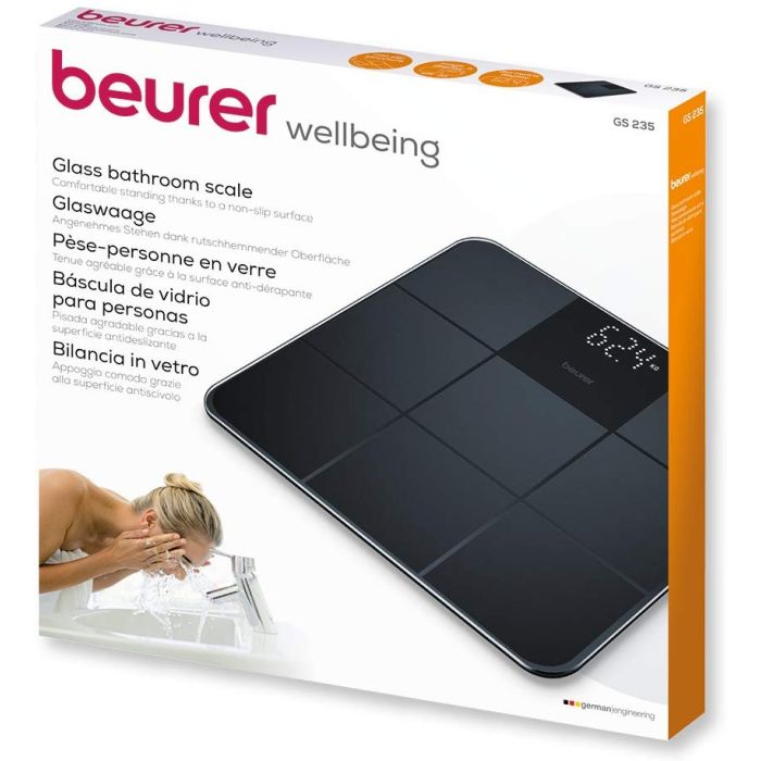 Beurer GS235 glass bathroom scale — 3